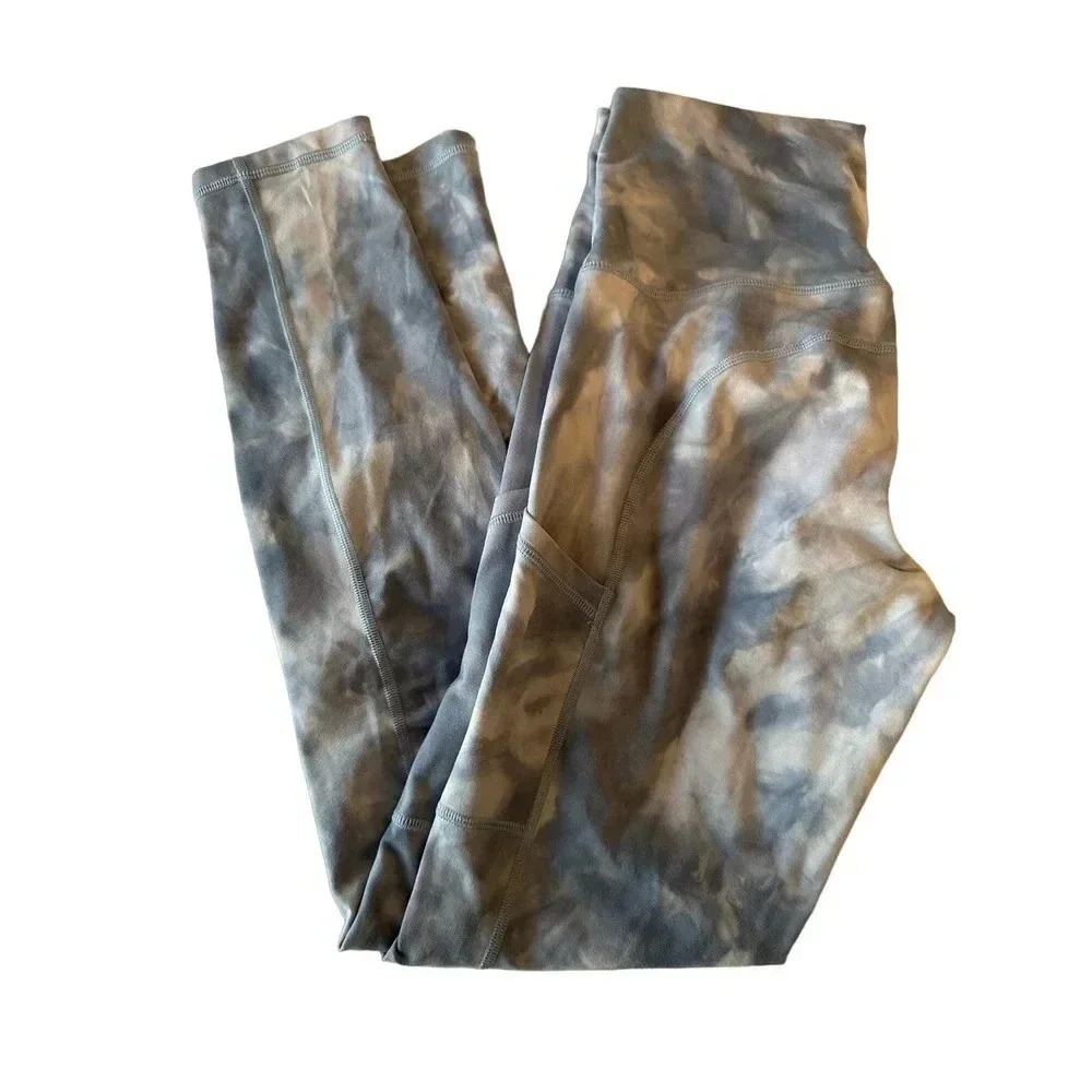 OFFLINE by Aerie Women's Blue White Tie Dye The Hugger High Rise Legging Size M